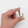 LunaLulinlk Single Prong Hook Hanger,6 Pack Brass Robe Towel Hooks,Zinc Die Cast - 4 of 4