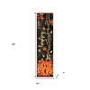HomeRoots 36" Black And Orange Halloween Jack-O-Lantern Solid Wood Porch Sign - 3 of 4