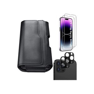 SaharaCase iPhone 14 Pro Max 6.7" Bundle Holster Case with Tempered Glass Screen and Camera - 1 of 4