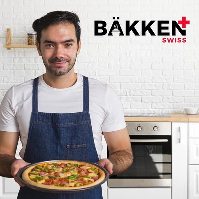 Bakken 13-Inch Non-Stick Perforated Carbon Steel Pizza Pans - Set of 2