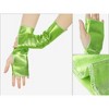 INSPIRE CHIC Women's Fingerless Shiny Lightweight Gloves 1 Pair - 3 of 4