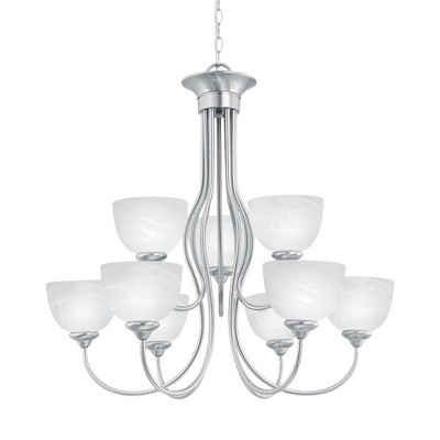 Thomas Lighting Tahoe 9 - Light Chandelier in  Brushed Nickel