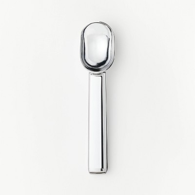 Ice Cream Scoop Silver - Figmint™: Zinc Alloy, Dishwasher-Safe, 7.6" Length, 5.05" Handle, Figmint Kitchen Tool