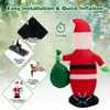 Tangkula 5FT Christmas Inflatable Santa Claus Blow up Yard Decoration w/ Built-in LED Lights & Powerful Air Fan Self-inflatable Christmas Santa Claus - image 2 of 4