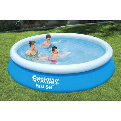 Bestway 12ft Blue Inflatable Above Ground Pool with Filter Pump