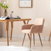 Mid Century Side Chairs with Solid Painting Steel Leg for Dining Room - 3 of 4