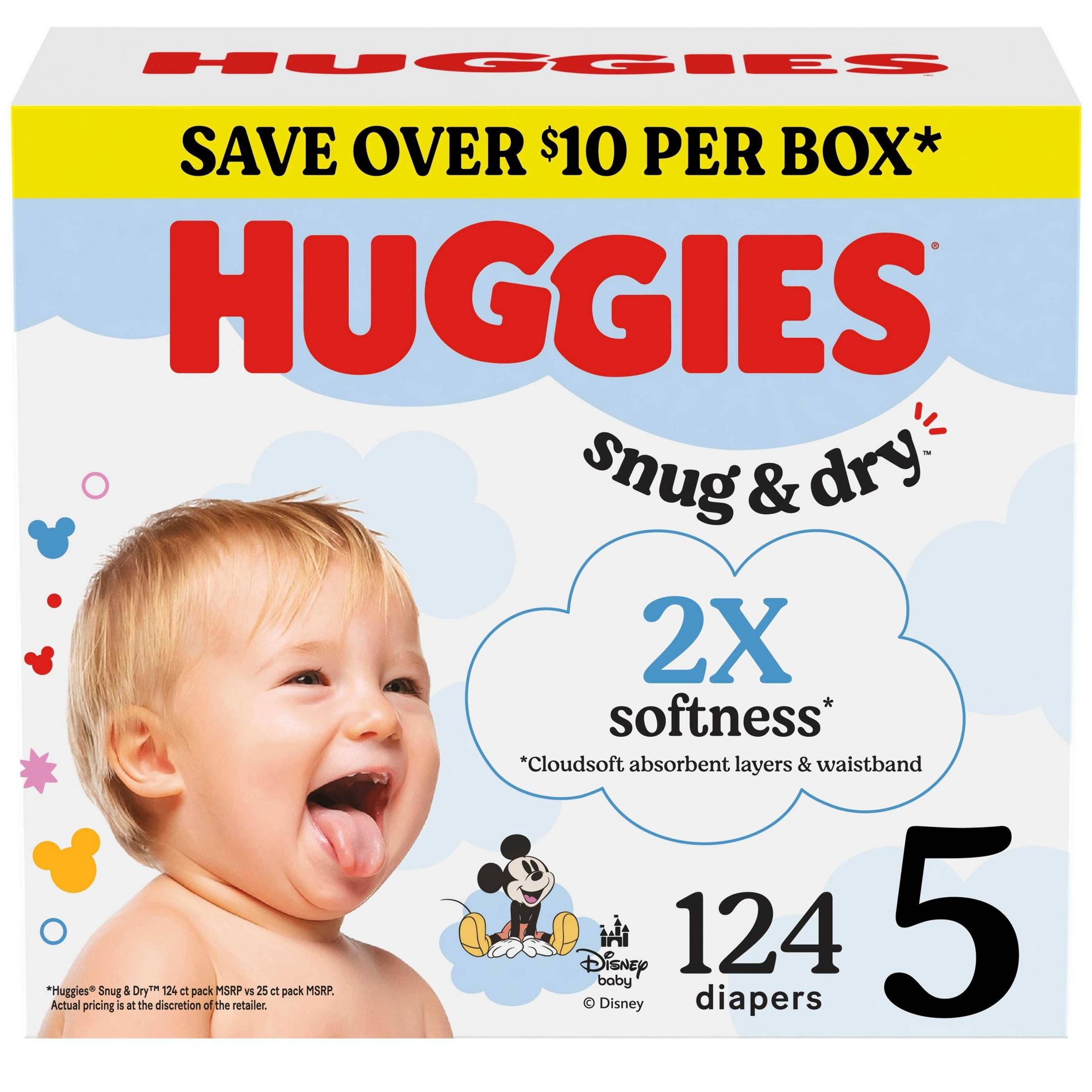 Huggies Snug & Dry Diapers   - Size 5 - 124ct
