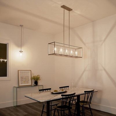 Crosby Mini 6" Black Steel Pendant with Clear Glass Shade