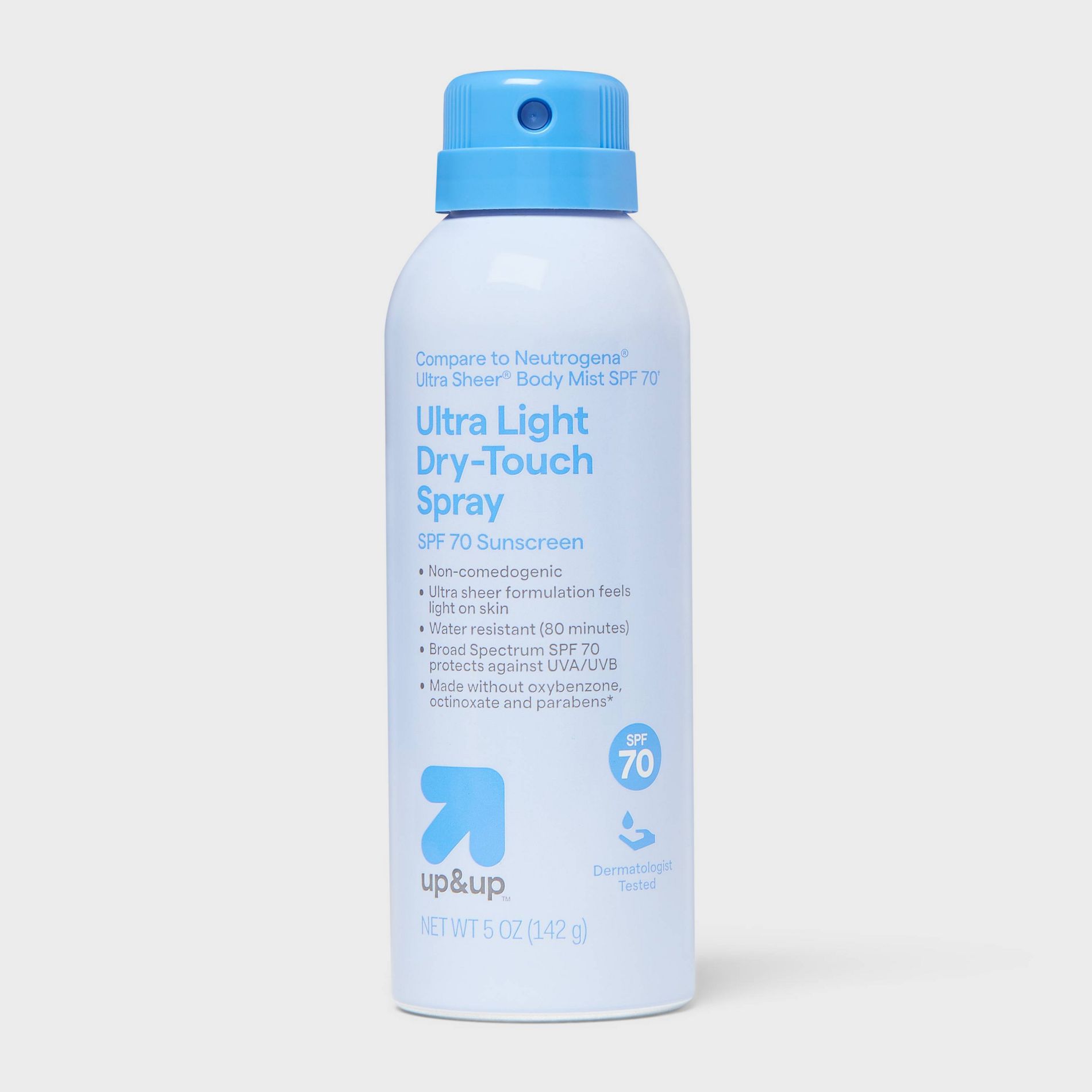 Ultra Sheer Body Mist Sunscreen Spray - SPF 70 - 5oz - up&up™