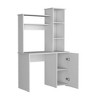 PAGED Computer Desk Morden Office Desk with 6 Open Storage Shelves Simple Writing Desk for Office, Study - 4 of 4