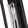 C Cattleya 1-Light Dark Bronze Finish Outdoor Wall Light with Clear Seeded Glass - 4 of 4