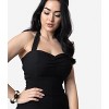 Unique Vintage Women's Halter Marcel Jumpsuit Black - 4 of 4