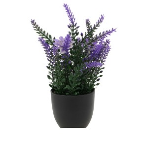 Unique Bargains Artificial Tree Greenery Plant Plastic 2.76"x2.76"x7.09" 1 Pc - 1 of 4