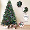 Pre-lit Artificial Christmas Tree with LED Lights, Sturdy Metal Stand, Christmas Tree for  Indoor  and Outdoor Use - 4 of 4