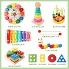 5-in-1Wooden Intellectual Development Toys, Birthday gift For Kids, Early Learning Educational Montessori Toys for  Boys Girls 3+ - 3 of 4