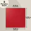 Okuna Outpost 2-Pack 12x12-Inch Opaque Acrylic Plexiglass Sheet Measuring 11.75x11.75 Inches, 3mm Thick Square Acrylic Panels, Red - 3 of 4