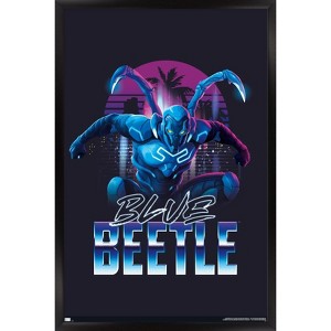 Trends International DC Comics Movie Blue Beetle - City Framed Wall Poster Prints - 1 of 4