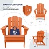 Hyleory Folding Adirondack Chair Outdoor, HDPE Patio Accent Chair - 4 of 4
