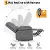 Recliner Chair with Heat and Massage, Oversized Electric Recliner for Elderly & Mobility Impaired, Adjustable PU Leather Lift Chair for Seniors - 4 of 4
