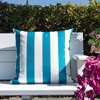 Tramull Horizon Stripe Pillow 20x20 Inches, Indoor Outdoor Decorative Pillow Cover, Water Resistant Solarium Polyester - 2 of 4