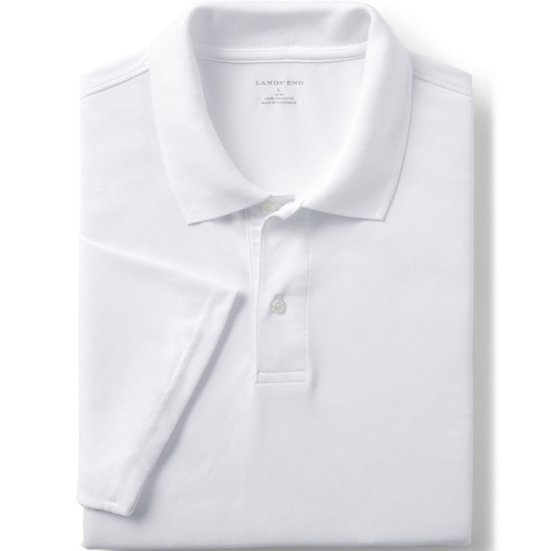 Lands' End School Uniform Men's Short Sleeve Polyester Polo, 3 of 4
