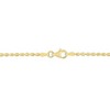 EVERLY JEWELRY | Yellow Plated Sterling Silver Black Plated 1.9mm Oval Diamond Cut Beaded Bracelet, 7.5 inc - 4 of 4