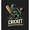 Cricket Sport Batsman Adult Crew Neck Short Sleeve Tee - image 2 of 2