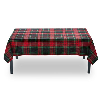 tag Christmas Plaid Tablecloth