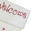 Northlight 17" White and Red "Welcome" Snowman Embroidered Christmas Stocking - 3 of 4
