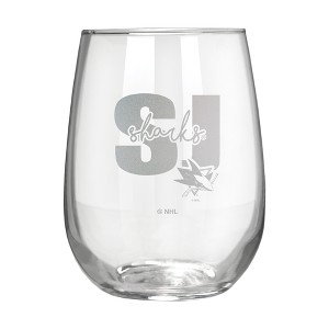 NHL San Jose Sharks The Vino Stemless 17oz Wine Glass - Clear - 1 of 1