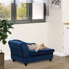 LAOTIES 29" Small Dog Sofa Bed with Hidden Storage,Pet Couch for Puppies,Modern Dog Furniture - 2 of 4