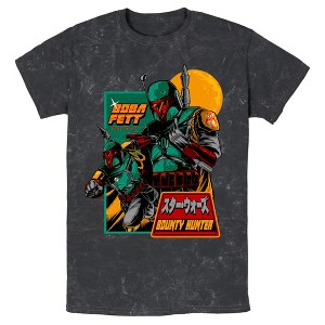 Men's Star Wars Boba Fett Bounty Hunter Katakana T-Shirt - 1 of 4