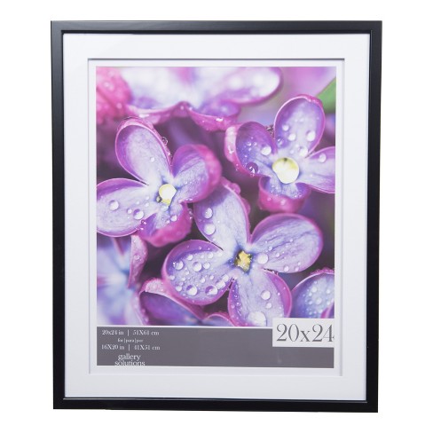 Single Picture 20x24 Wide Double Mat Black 16x20 Frame Gallery