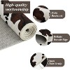 coucheta Multi-size Wild Animal Washable Area Rug, Black Brown Highland Milk Cow Print Non Slip Decorative Carpet, for Living Room, Bedroom, Dining - 3 of 4