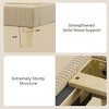 Bestier Corduroy Upholstered Queen Bed Frame with Adjustable Headboard, Platform Bed Frame with LED Light, Solid Wood Slats, No Box Spring Needed - 4 of 4