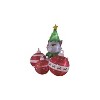 Celebrations Christmas Grumpy Cat with Ornaments and String lights 6 ft. Inflatable - 2 of 3