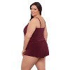 Aqua Green, Women's Vneck Blouson Romper - 2 of 3