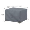 Covers&All Square Ottoman Cover, 12 oz Waterproof & UV-resistant - 2 of 4