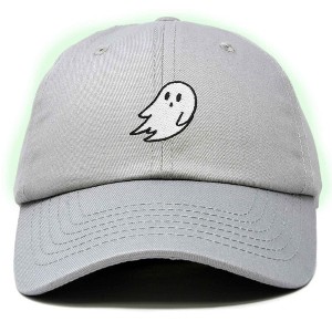 Dalix Ghost Glow in the Dark Embroidered Mens Womens Cotton Dad Hat Baseball Cap Adjustable - 1 of 4