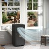 HOMCOM  Mobile Portable Air Conditioner for Home Office Cooling, Dehumidifier, Ventilating w/ Remote, LED Display, 24H Timer, Black - 3 of 4