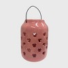 Disney 6.8" Ceramic Minnie Mouse Candle Lantern Pink/Black: Decorative Outdoor Lantern, Pillar & Tealight Compatible - image 2 of 4