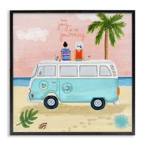 Stupell Industries Joy in the Journey Tropical Adventure Beach Traveling, 12" x 12" - 1 of 4