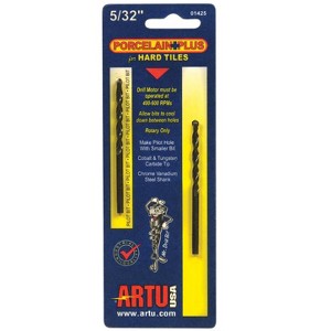 ARTU Porcelain Plus 5/32 in. X 3-1/8 in. L Tungsten Carbide Tipped Glass and Tile Bit Set Straight S - 1 of 1