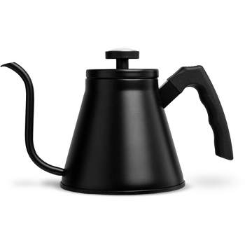  Coffee Gator Gooseneck Kettle with Thermometer, 34 oz Stainless  Steel, Stove Top, Premium Pour Over Kettle for Tea and Coffee w/Precision  Drip Spout, 4 Cup: Home & Kitchen
