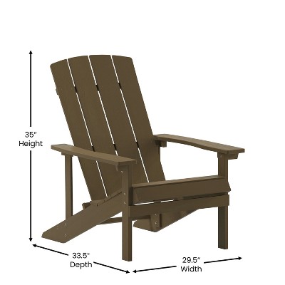 Mahogany Poly Resin Commercial Grade Adirondack Chair