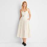 Women's Strappy Pleated Midi Dress - Future Collective™ with Reese Blutstein