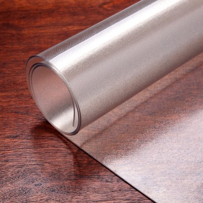 Stockroom Plus Frosted Clear Desk Protector Mat, 1.5mm Thick Writing Desk Blotter Pad for Office and Home, 14 x 28 In
