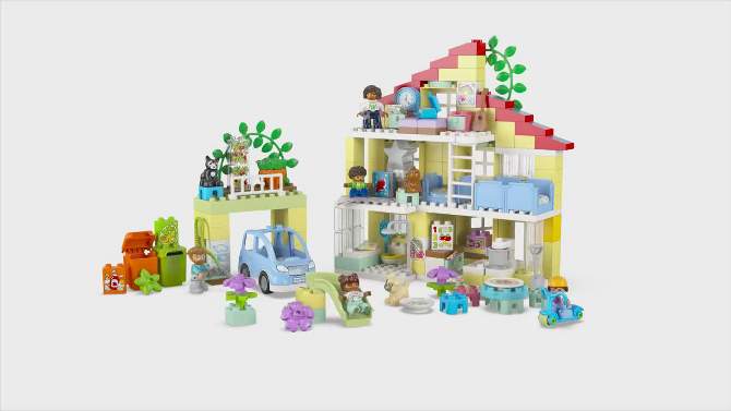 LEGO DUPLO Town 3 in 1 Family House Pretend Building Toy Set 10994, 2 of 8, play video