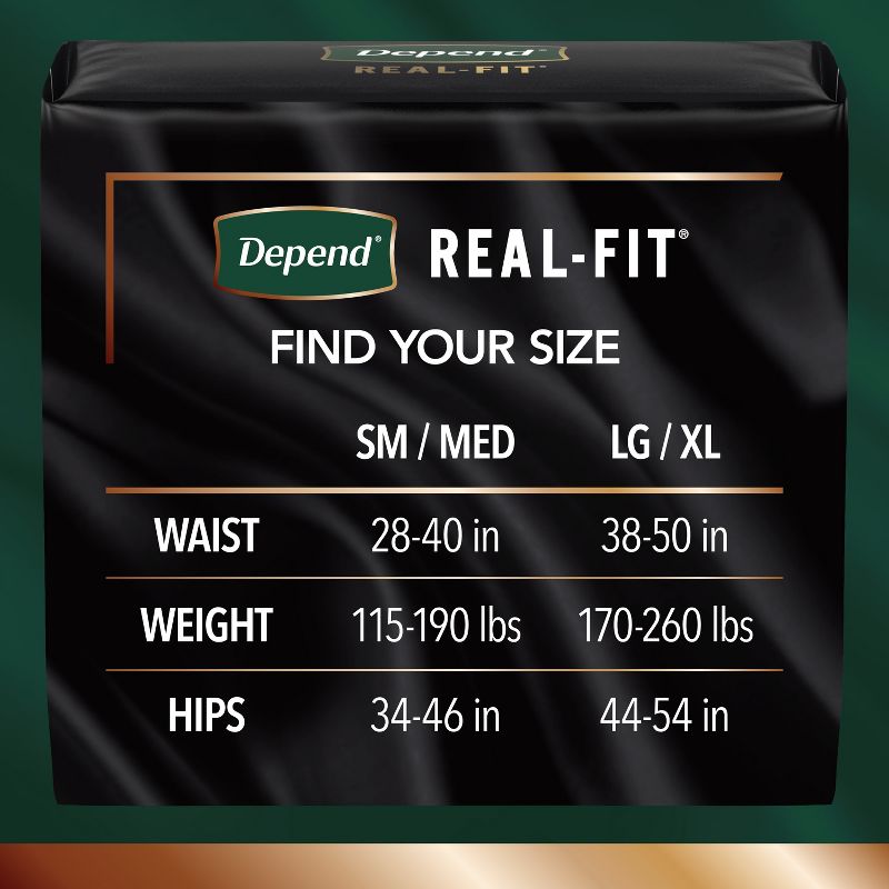 Depend Real Fit Incontinence Underwear for Men - Maximum Absorbency, 3 of 10
