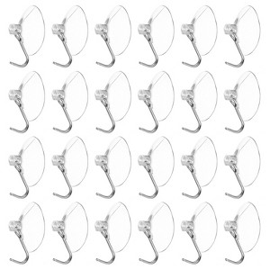Unique Bargains Waterproof Reusable Window Wall Door Suction Cup Hooks and Hangers - 1 of 3
